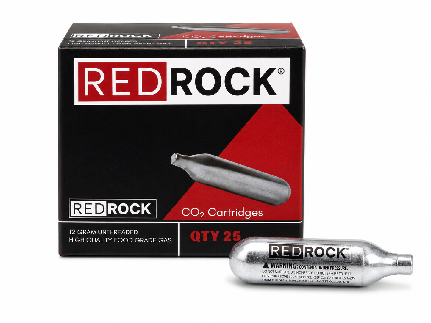 RedRock 12g Unthreaded CO2 Cartridges — Industrial — photo 2