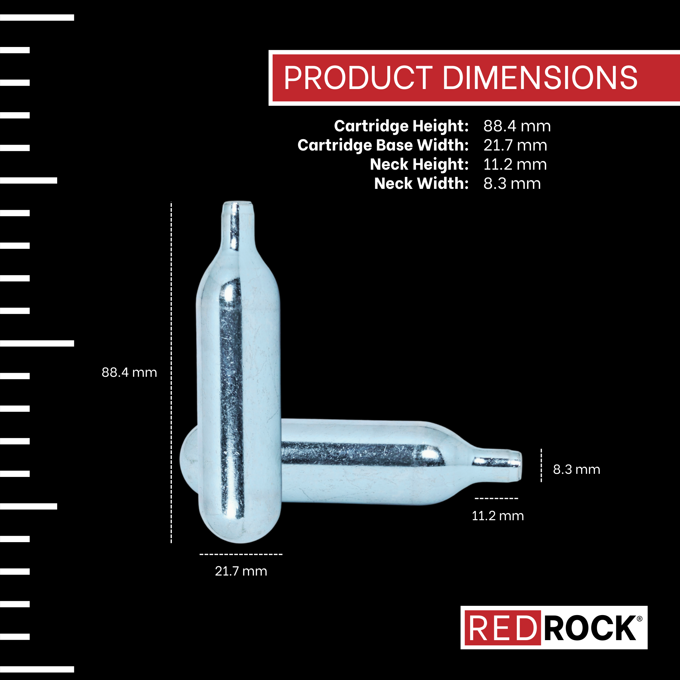 RedRock 16g Unthreaded CO2 — Beer Keg Chargers — photo 2