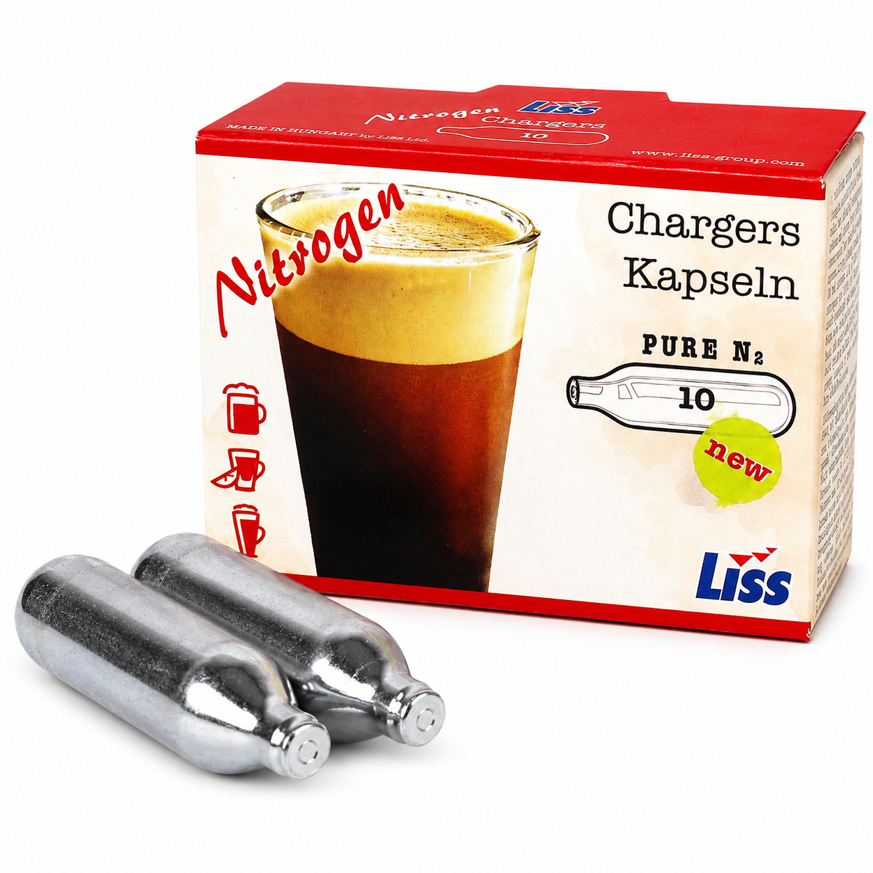 LISS 2g Nitrogen (N2) Cold Brew Cartridges