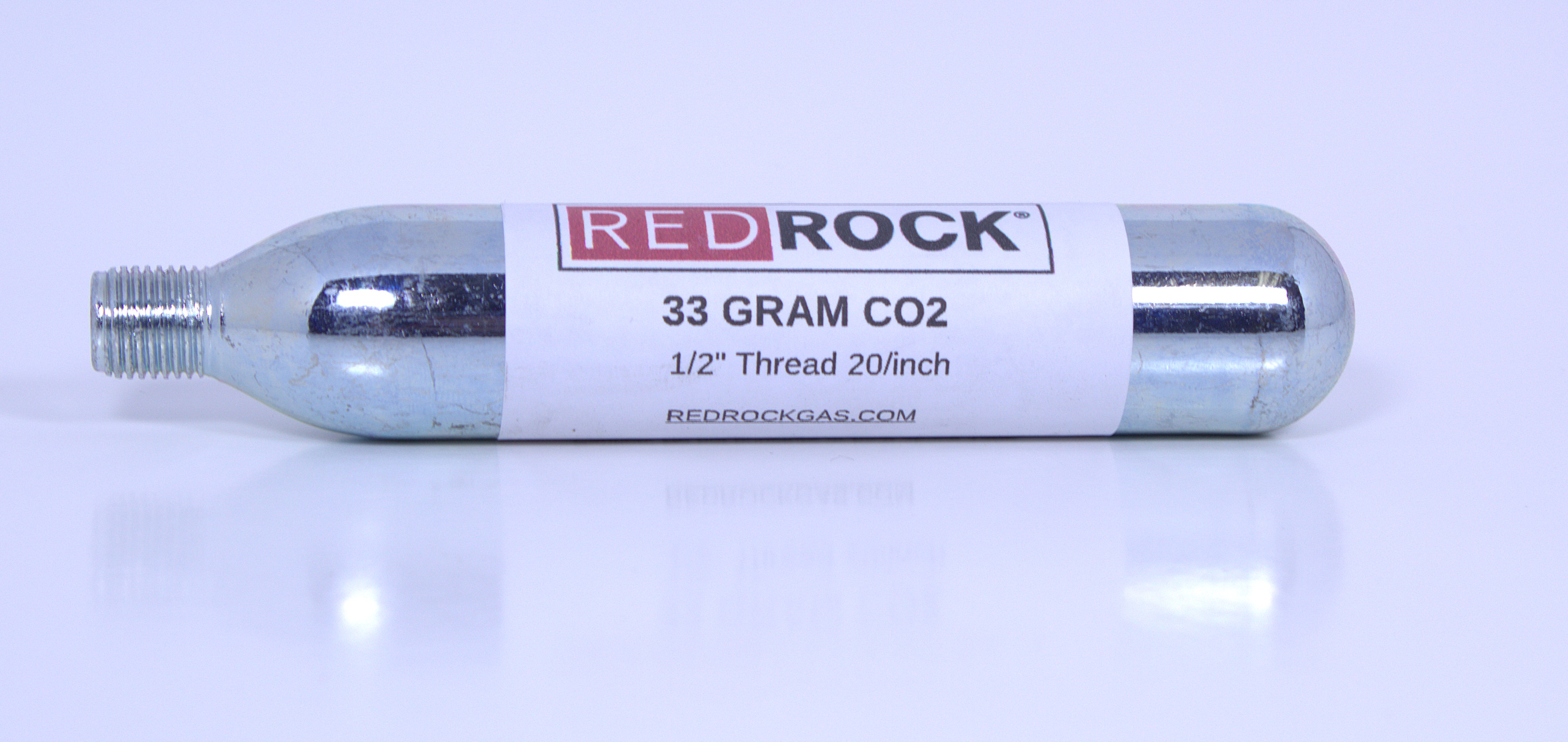 RedRock 33g Threaded CO2 Cartridges — 1/2" Neck