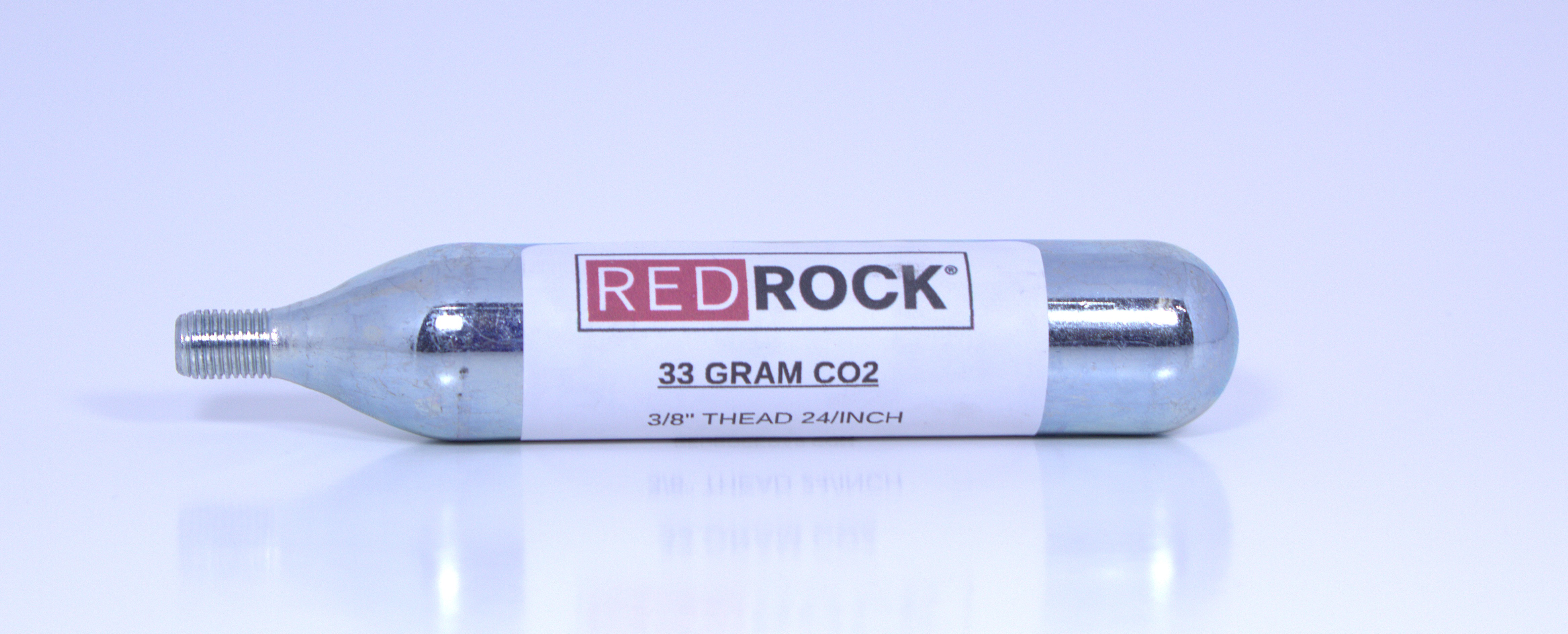RedRock 33g Threaded CO2 Cartridges — 3/8" Neck