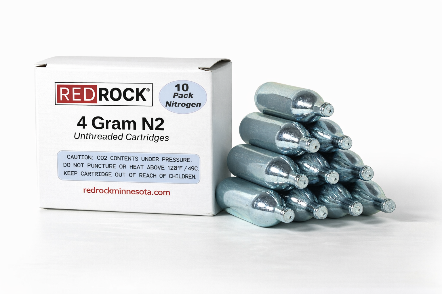 RedRock 4.1g Unthreaded Nitrogen (N2) Cartridges
