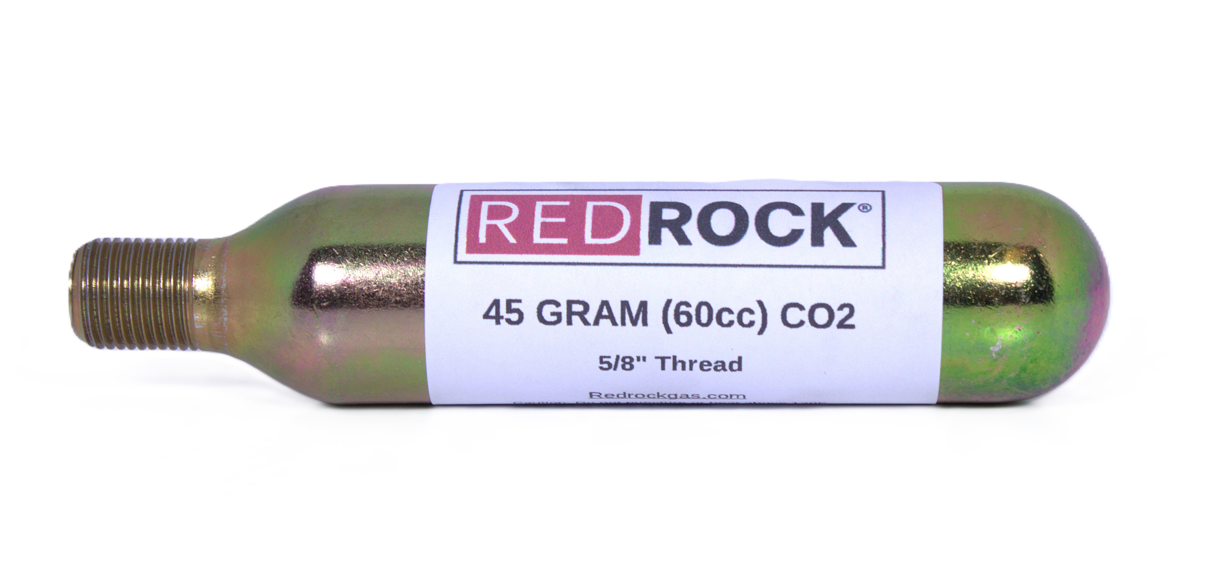 RedRock 45g (60cc) Threaded CO2 Cartridges — 5/8"