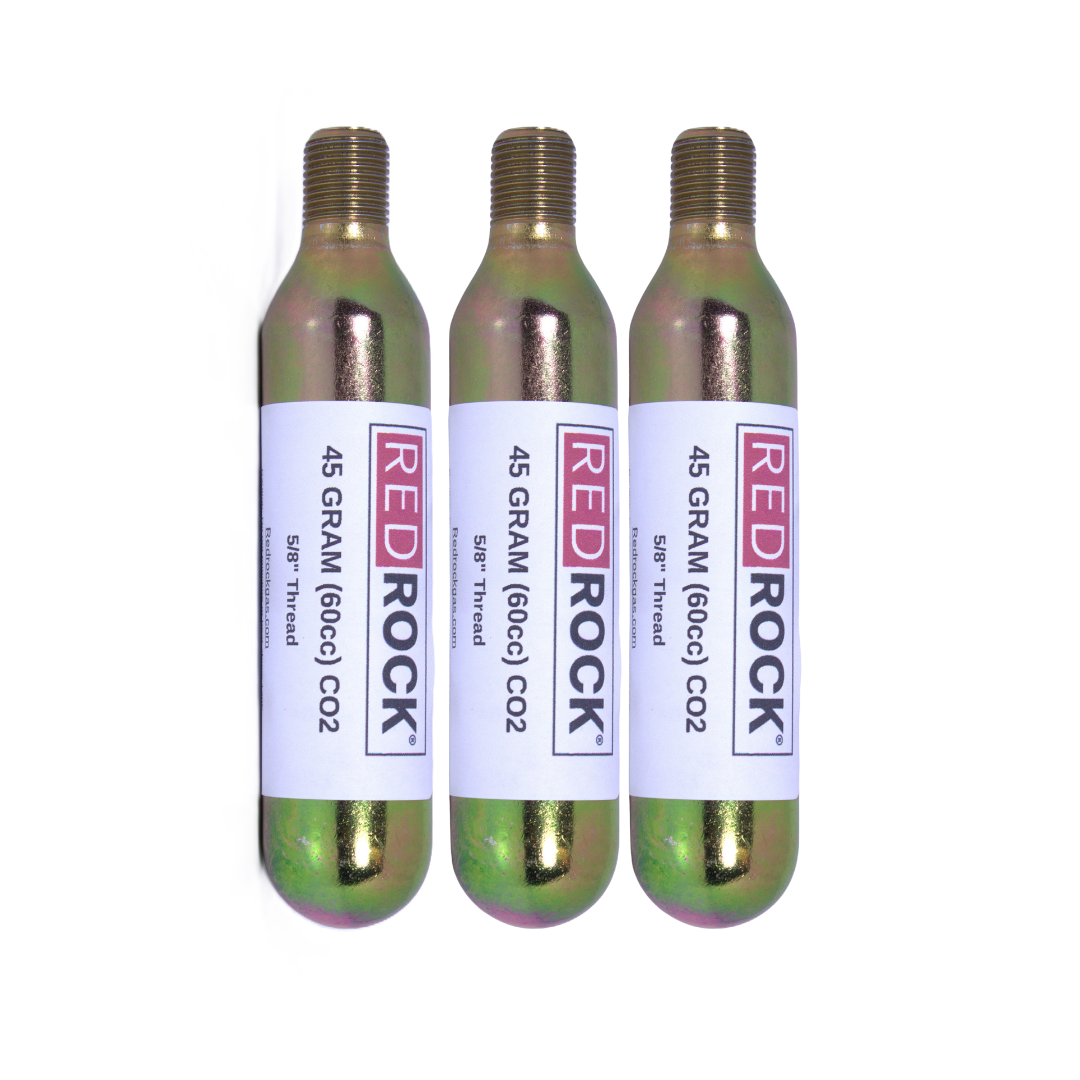 RedRock 45g (60cc) Threaded CO2 Cartridges — 5/8" — photo 3